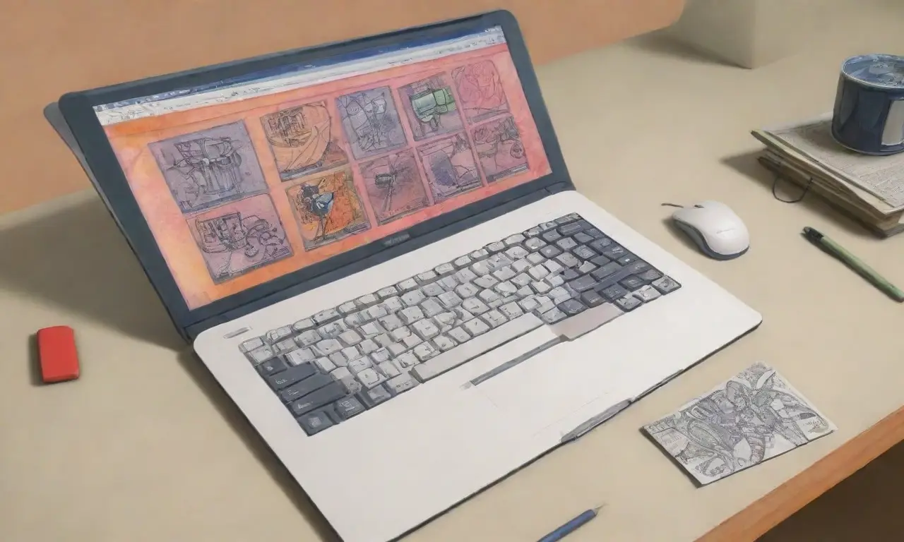 Un diseño digital vibrante y detallado que combina texturas, colores y sombras para crear profundidad y movimiento