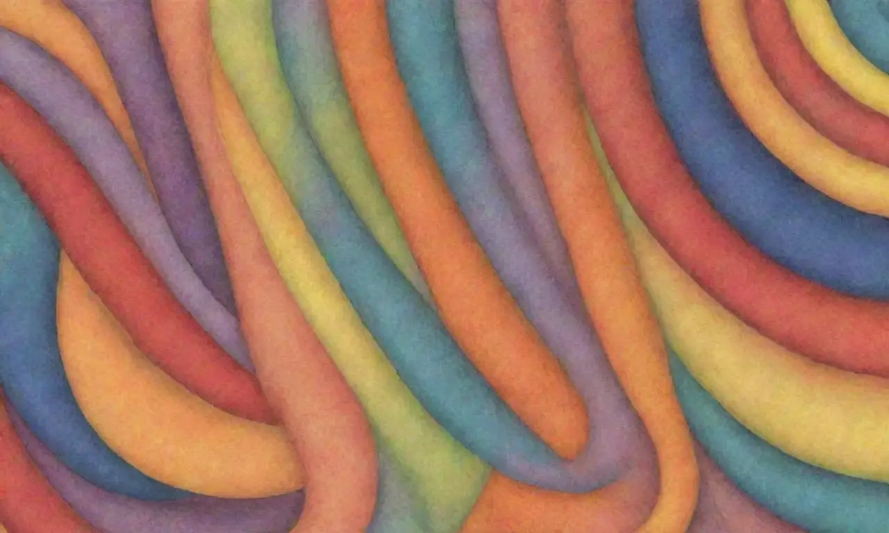 Colores vibrantes, líneas definidas y patrones intrincados crean una composición visualmente rica y equilibrada