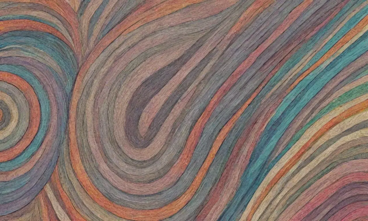 Un paisaje digital se crea con líneas intrincadas, colores vibrantes y formas que representan flujos de datos y retroalimentación