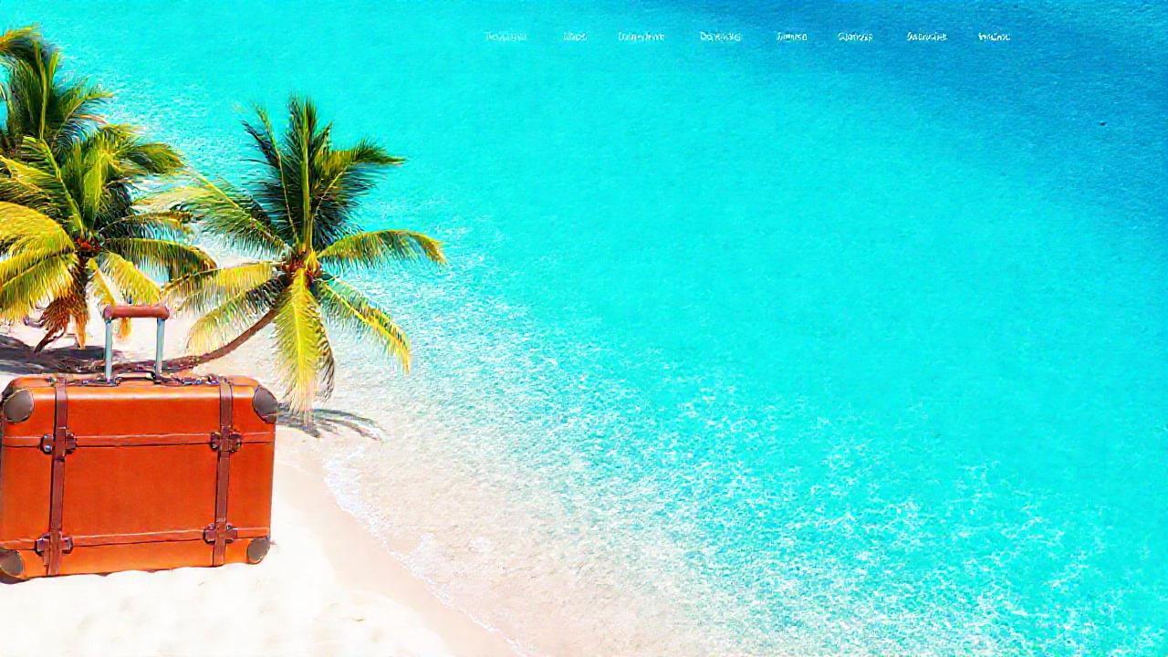 Playa tropical: viaje