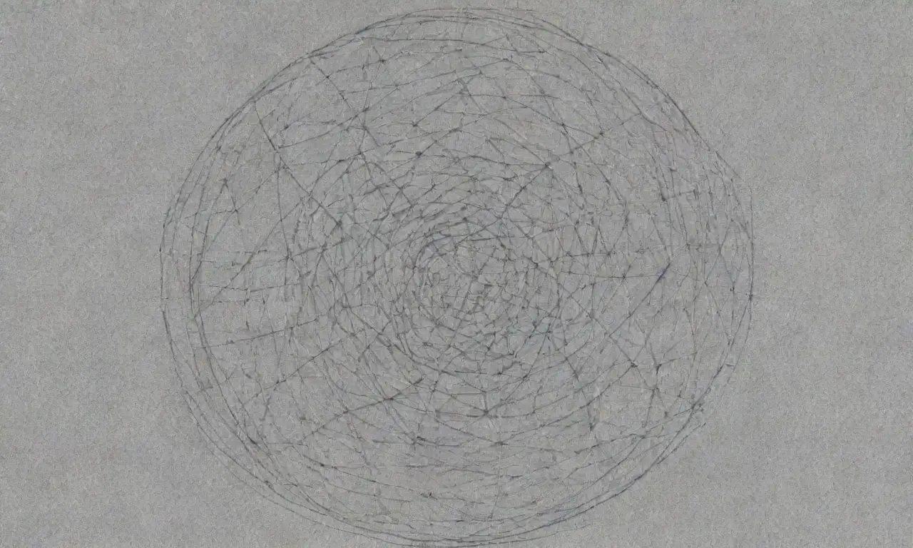 Un diseño armonioso combina líneas intrincadas, sombras suaves y colores contrastantes para representar conexiones y movimiento