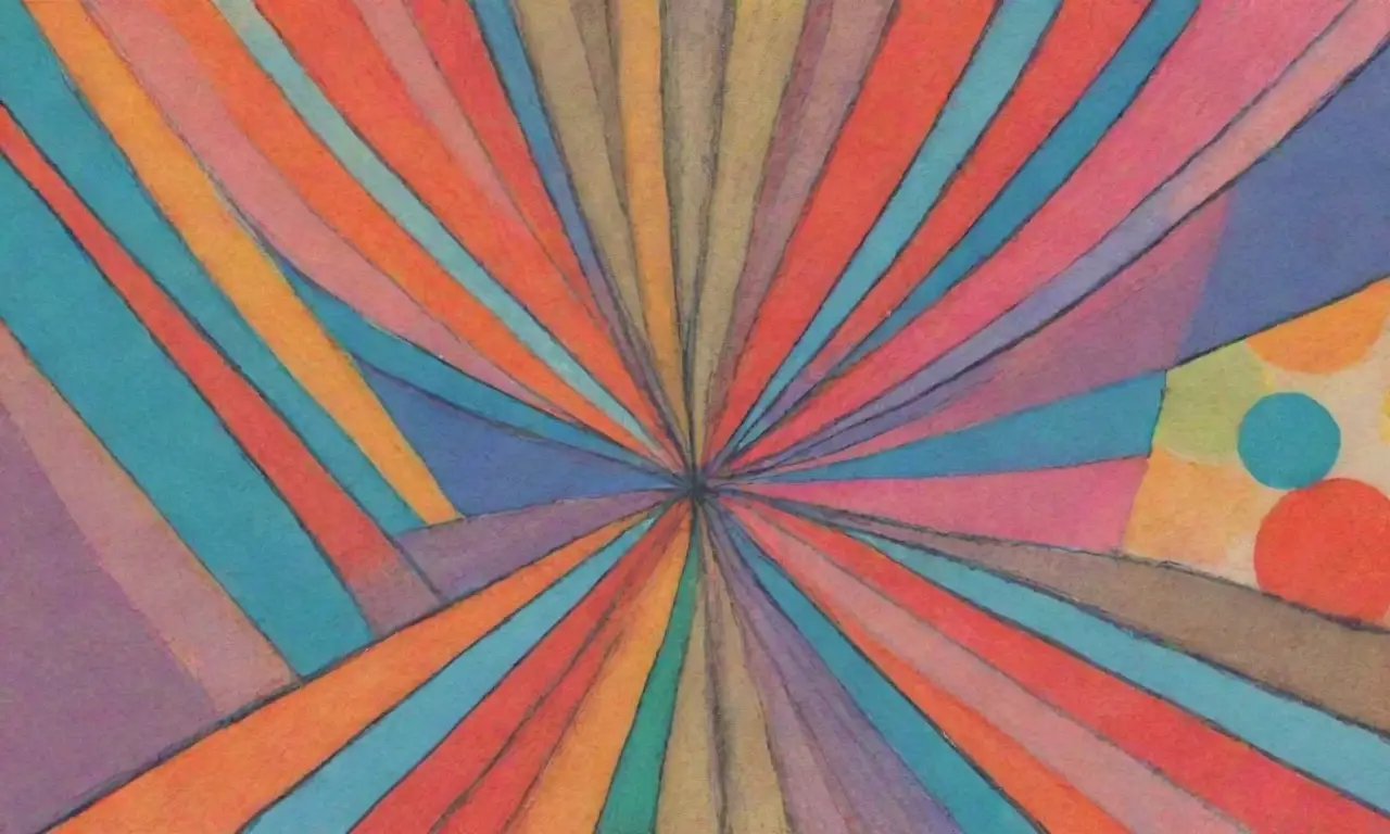 Una composición dinámica y armónica combina líneas, texturas y colores para atraer la mirada
