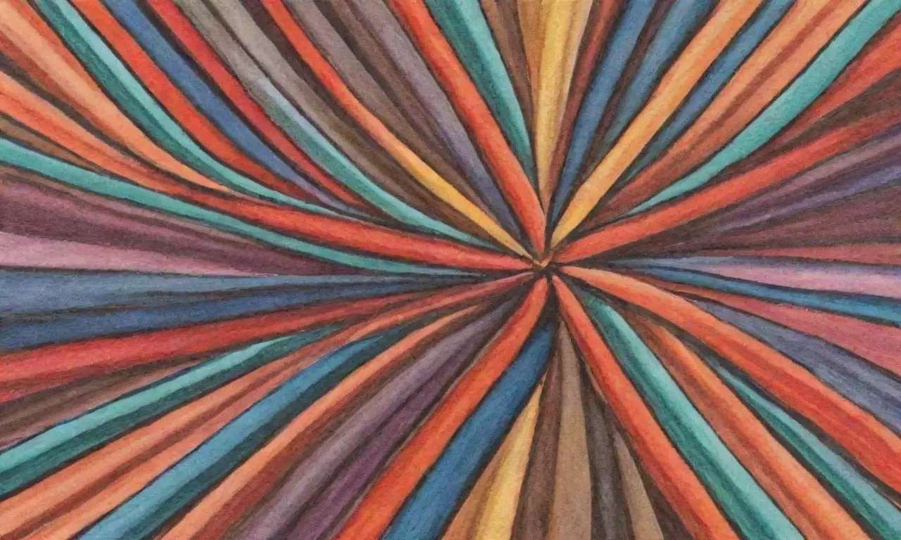 La obra combina líneas audaces, colores vibrantes y texturas complejas para crear una composición dinámica y armoniosa
