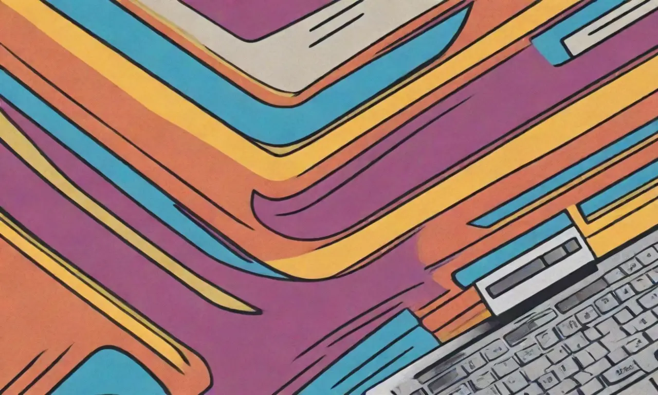 Un diseño digital vibrante y dinámico con texturas, colores y composición equilibrada