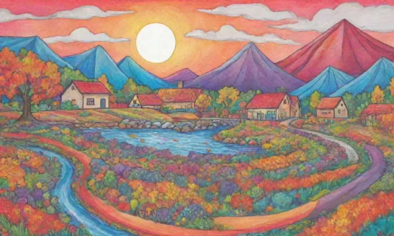 Colores vibrantes y texturas diversas crean ilustraciones dinámicas y evocadoras de destinos
