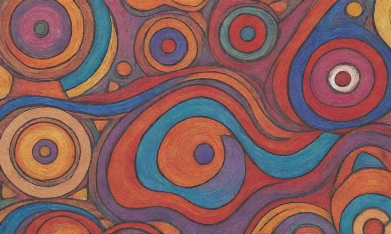Una obra vibrante con figuras centrales, texturas complejas y una composición dinámica que evoca emociones