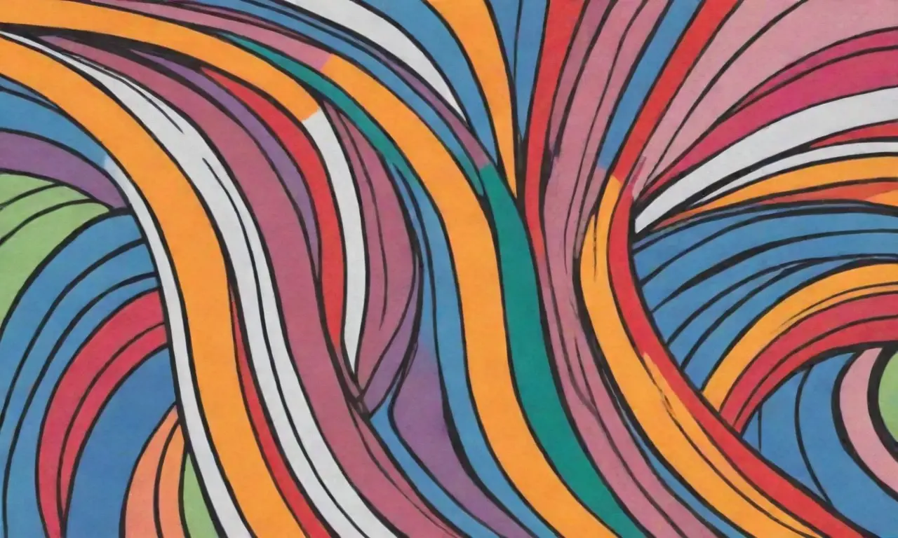 El diseño combina líneas audaces, colores vibrantes y elementos dinámicos para crear una experiencia visual atractiva