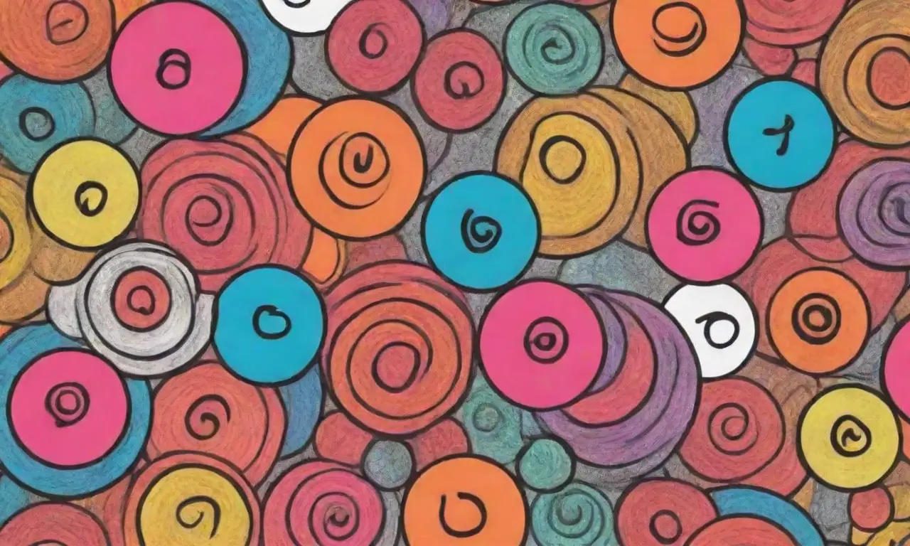 Iconos de redes sociales interconectados con líneas audaces, colores vibrantes y una composición dinámica