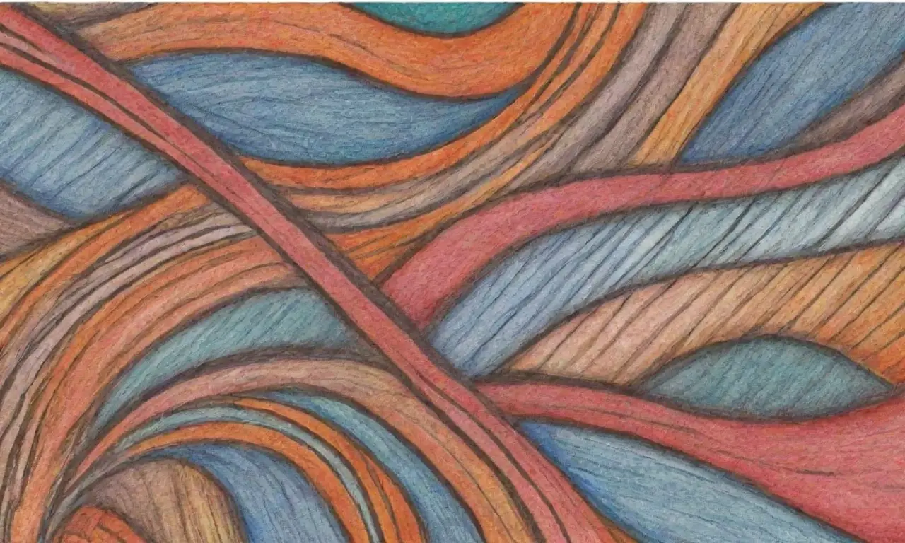 El diseño combina líneas, sombras, texturas y colores para crear profundidad, interés visual y claridad