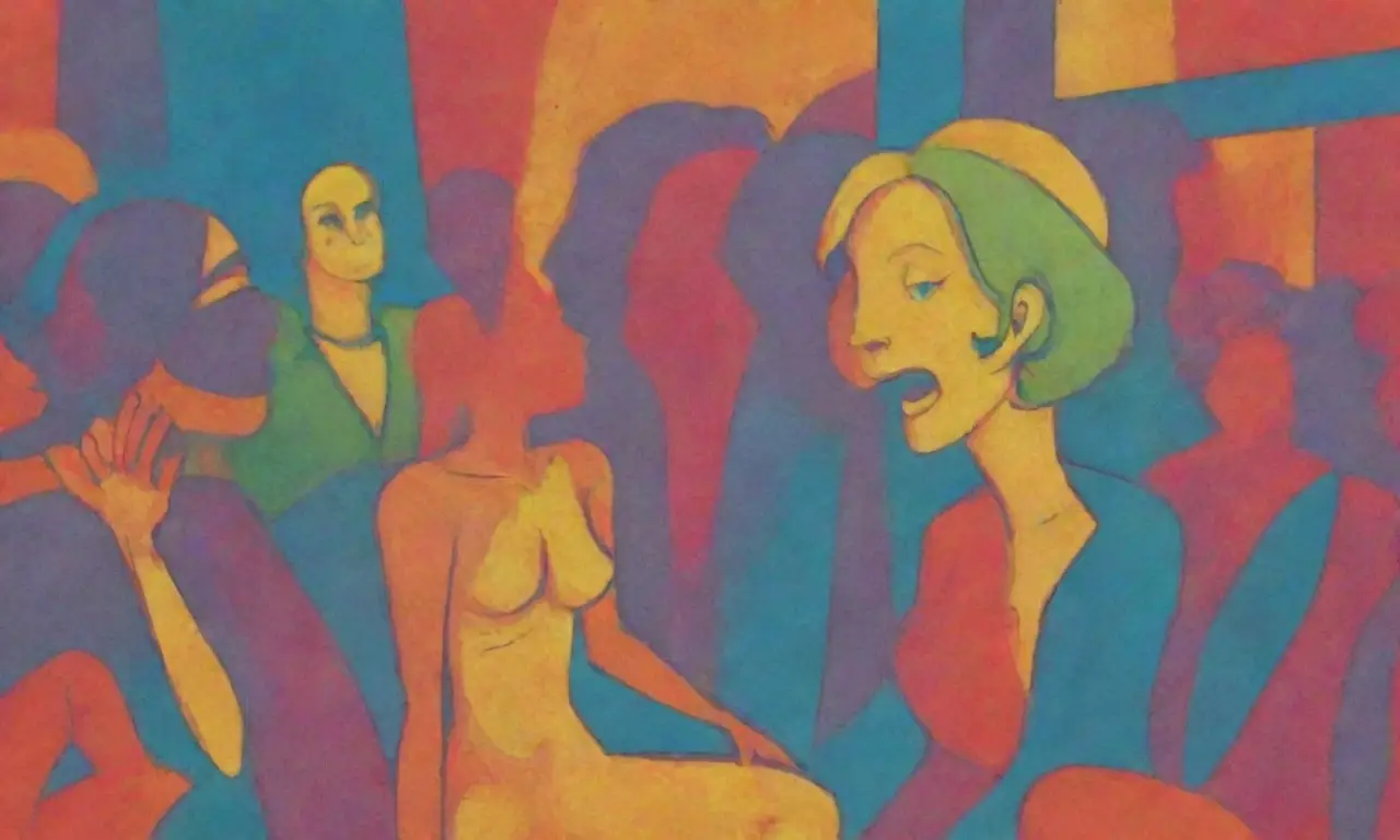 Una escena vibrante con figuras definidas, colores contrastantes y un dinamismo que invita a explorar
