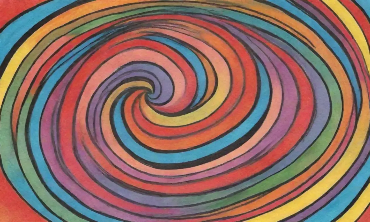 Colores vibrantes, líneas audaces y patrones intrincados crean una obra de arte armoniosa y dinámica