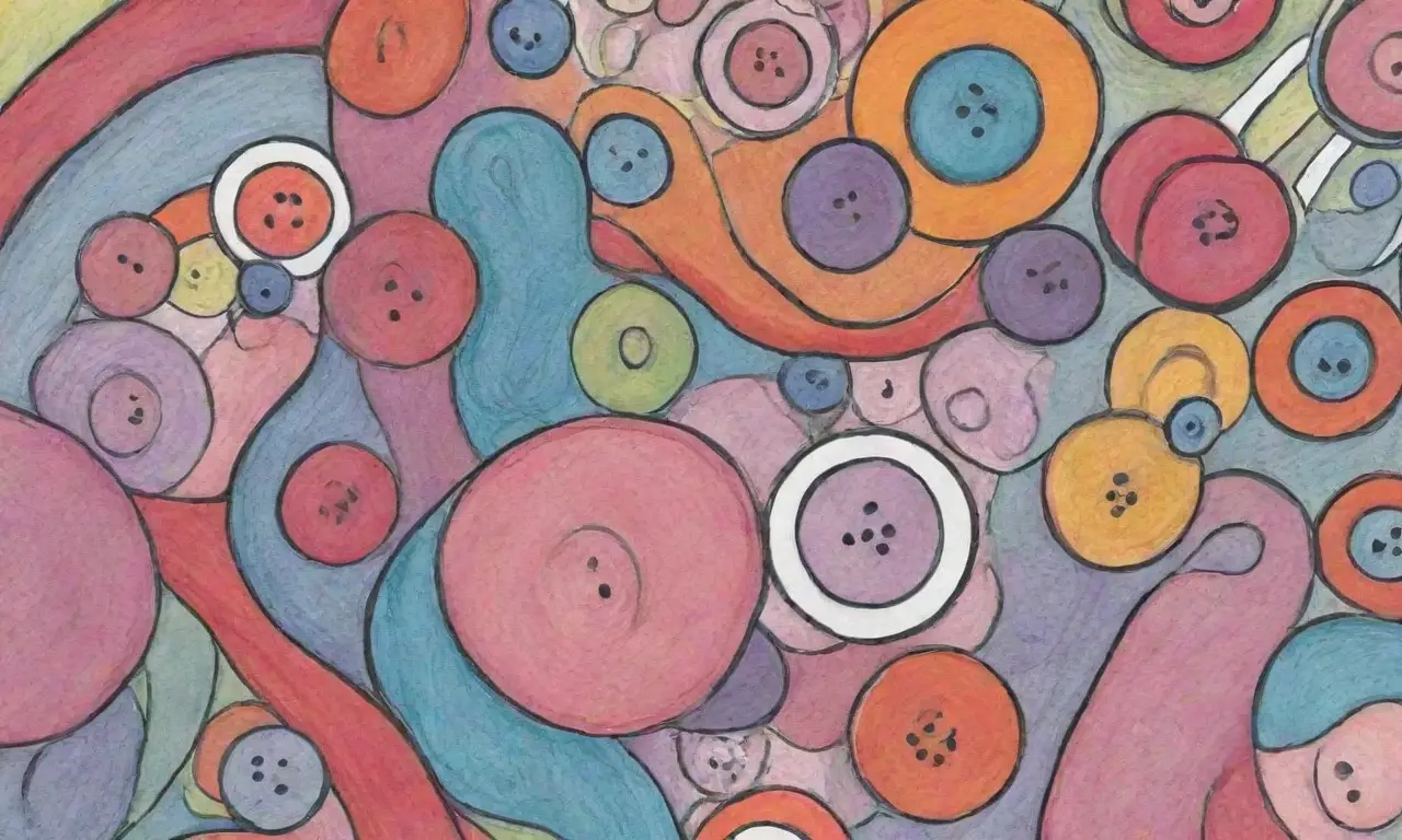 Líneas audaces, sombras suaves, texturas intrincadas y colores vibrantes crean una composición dinámica y atractiva