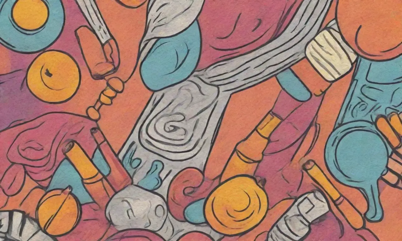 Diseño visual con líneas, colores vibrantes y texturas que crean profundidad y movimiento