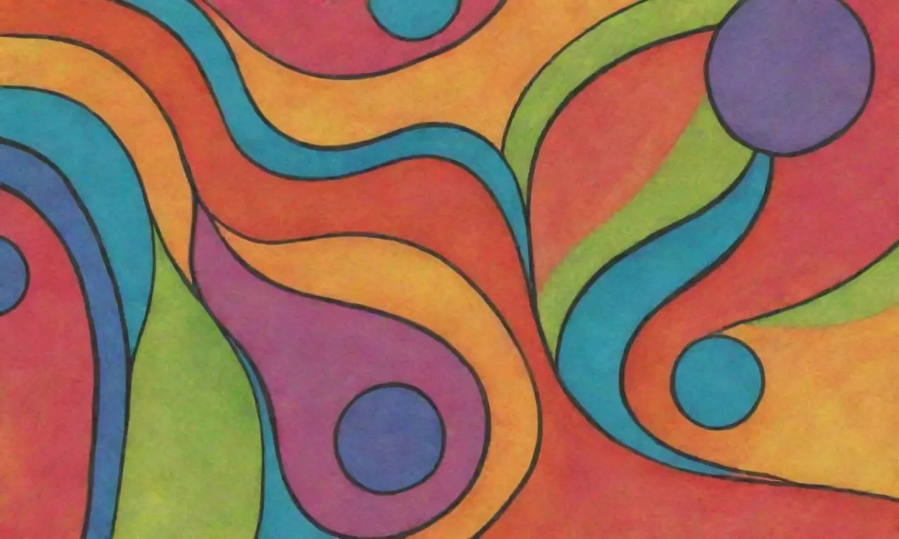 Colores vibrantes y detalles intrincados crean una composición armoniosa y dinámica