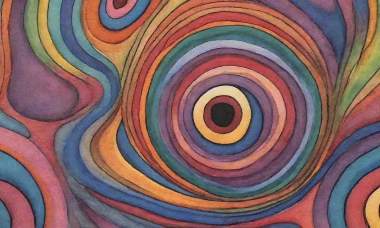 Un paisaje digital se forma con líneas intrincadas, sombras suaves, texturas contrastantes y una armoniosa mezcla de colores