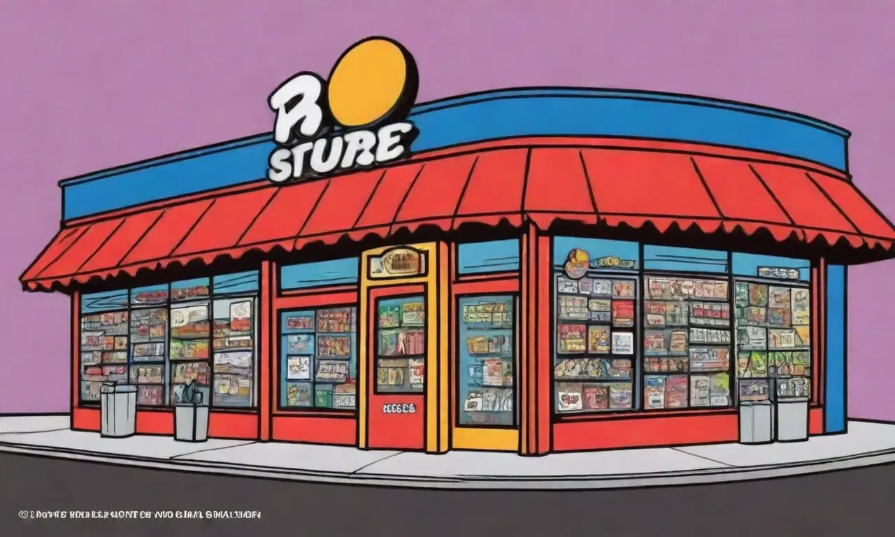 Un diseño de tienda en línea combina líneas audaces, texturas realistas y colores vibrantes para resaltar la sinergia del marketing de afiliados