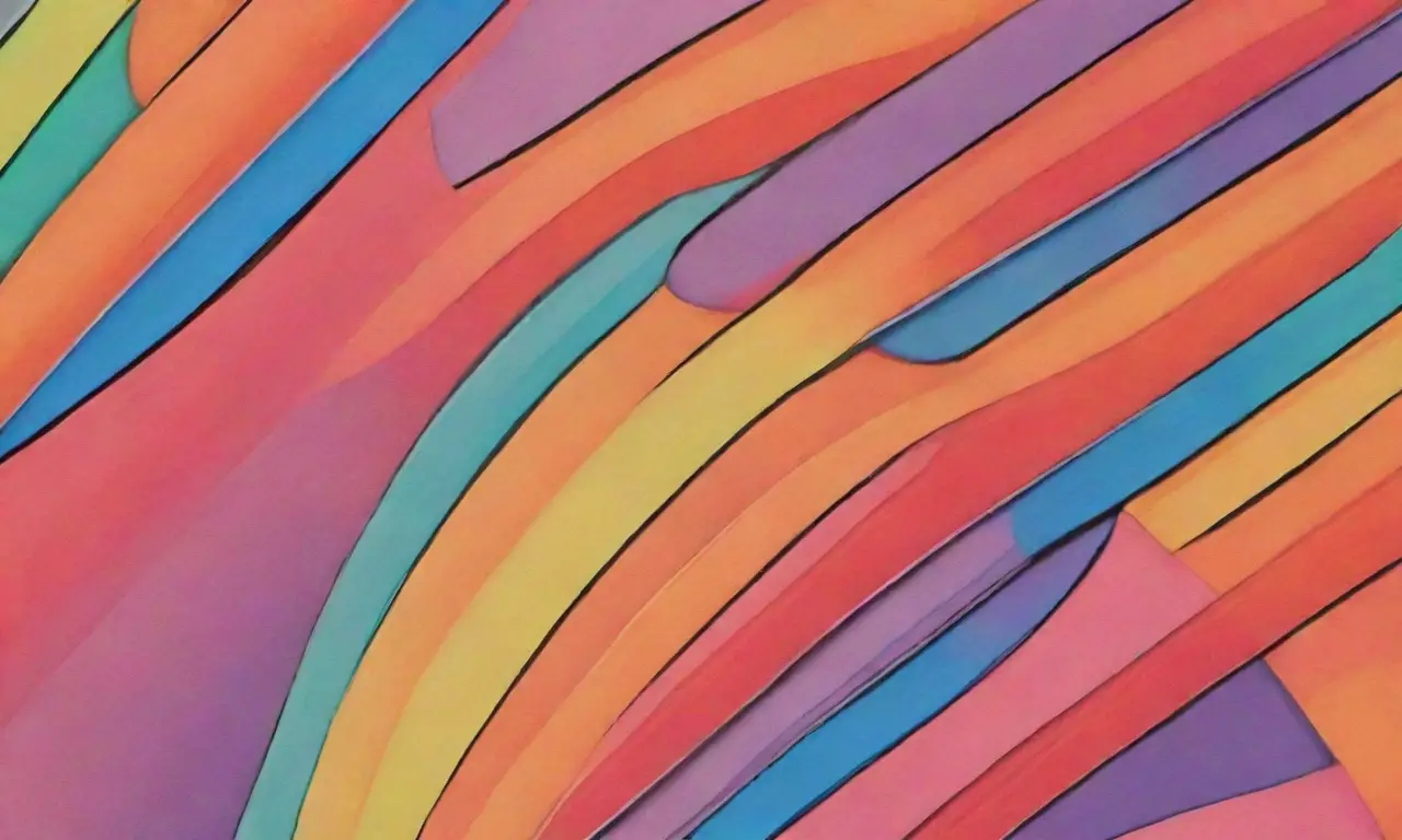 Colores vibrantes, líneas definidas y texturas delicadas crean una composición visual dinámica y armoniosa