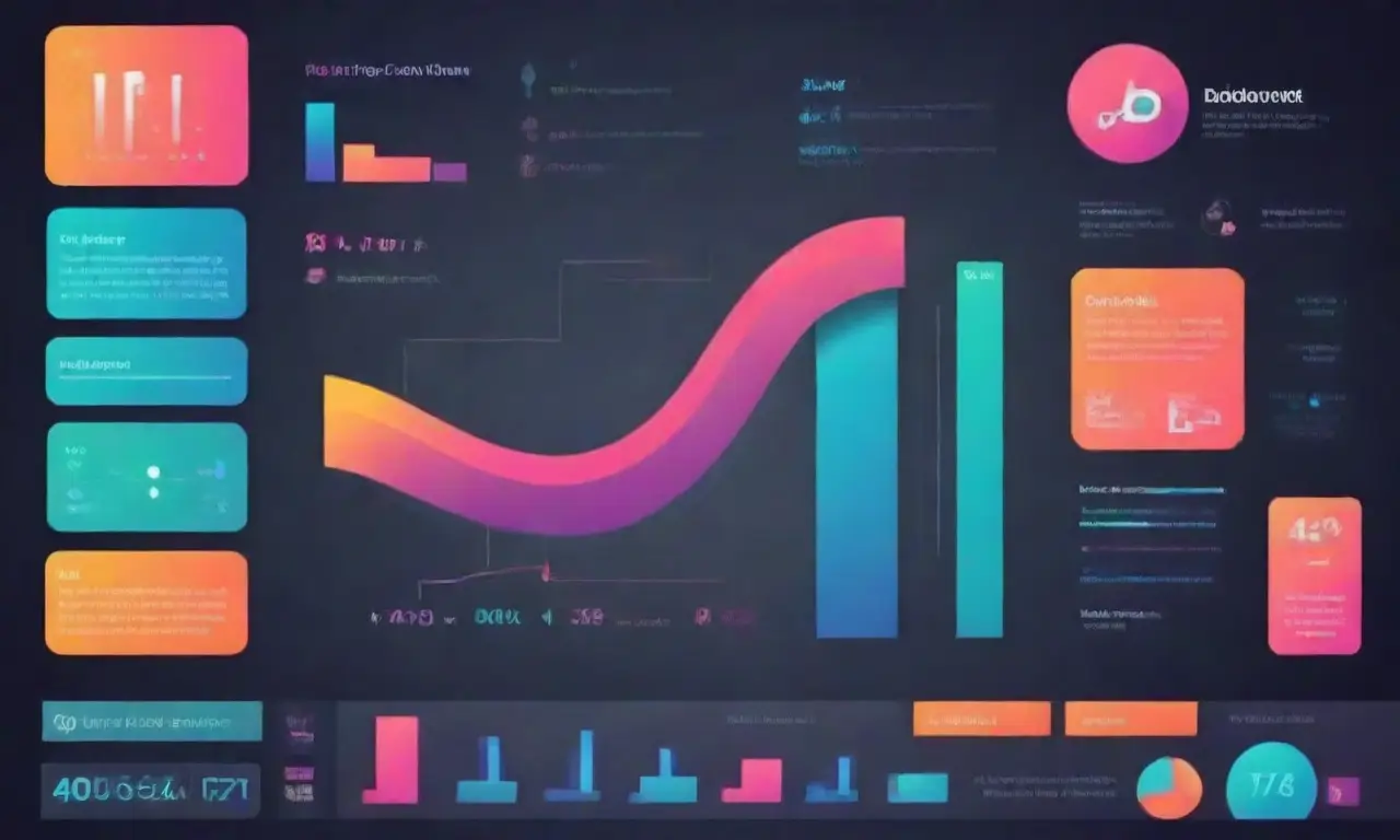 Diseño minimalista y atractivo con colores vibrantes y navegación clara