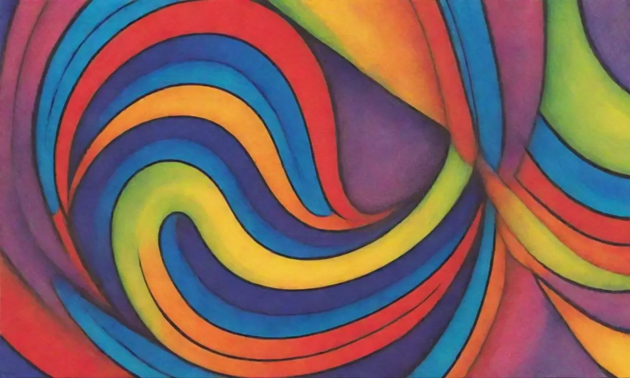 Colores vibrantes, líneas definidas y patrones intrincados crean una composición dinámica y rica en detalles
