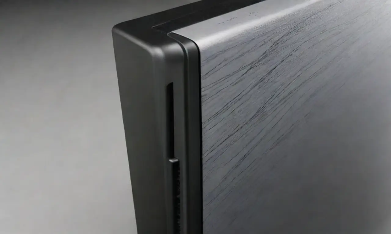 Un servidor elegante con líneas audaces y sombras suaves evoca tecnología y eficiencia