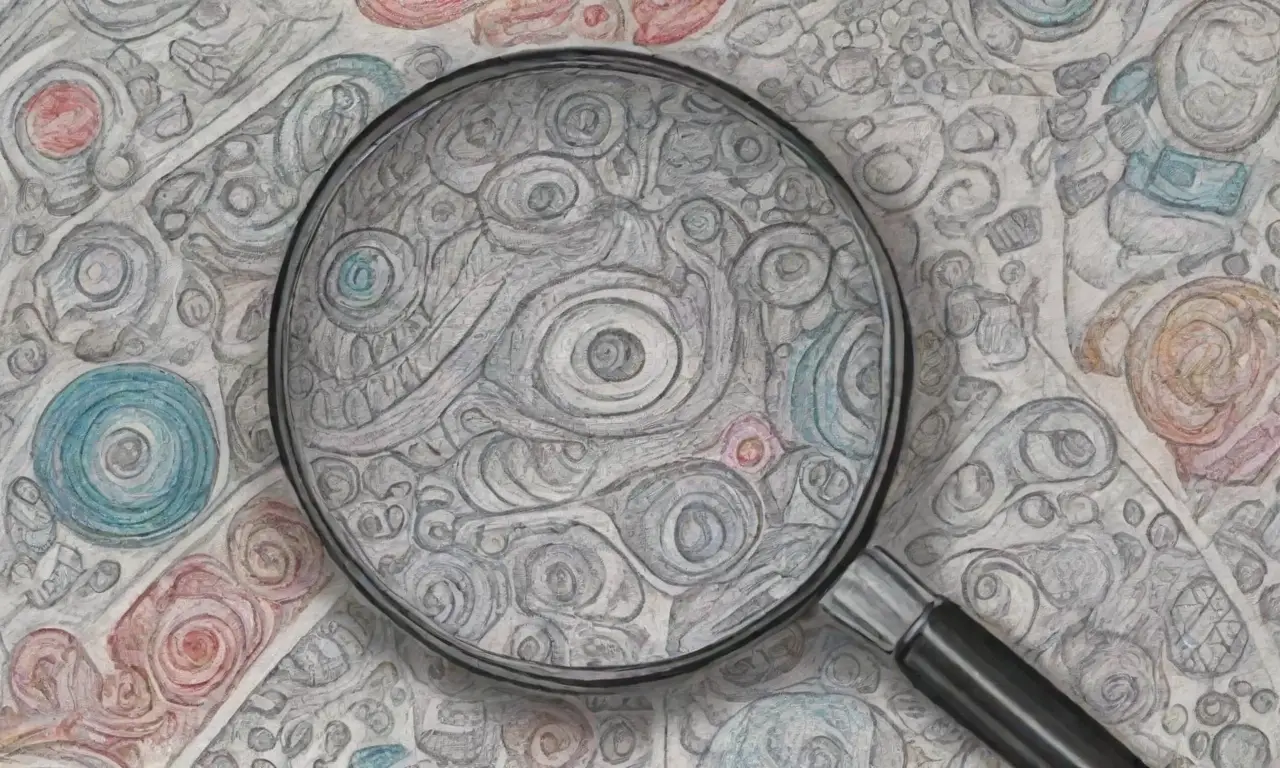Un diseño complejo con líneas intrincadas y colores vibrantes que invita a la exploración y sugiere crecimiento