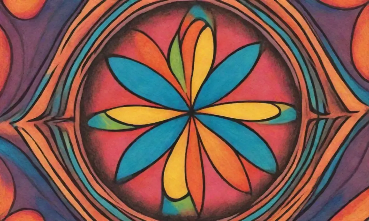 Un diseño vibrante y dinámico combina formas, texturas y colores para crear profundidad y movimiento