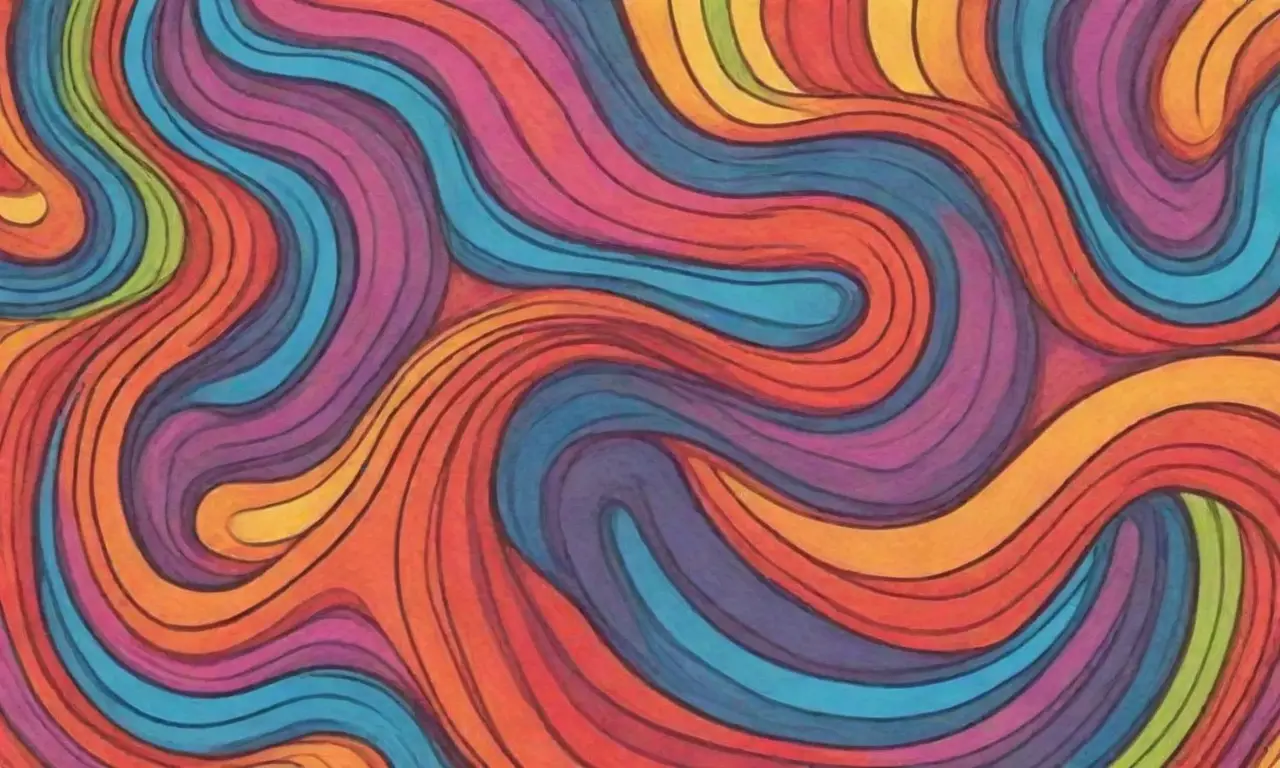 Diseño visual con colores vibrantes, texturas suaves y composición dinámica