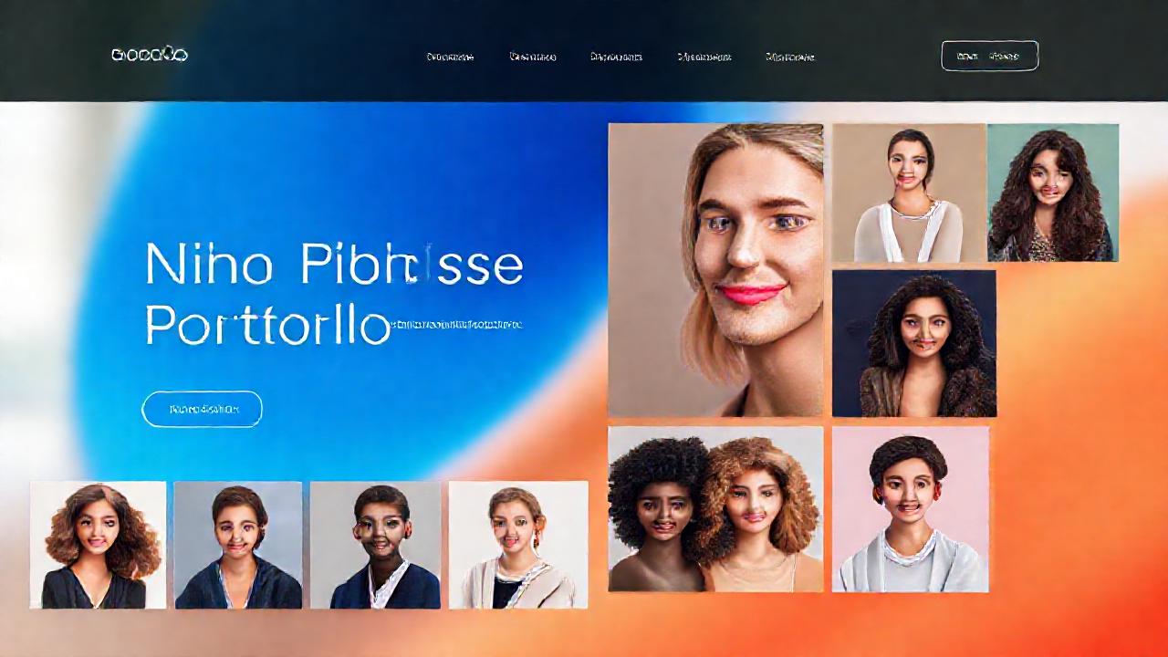 Un portafolio web minimalista y elegante