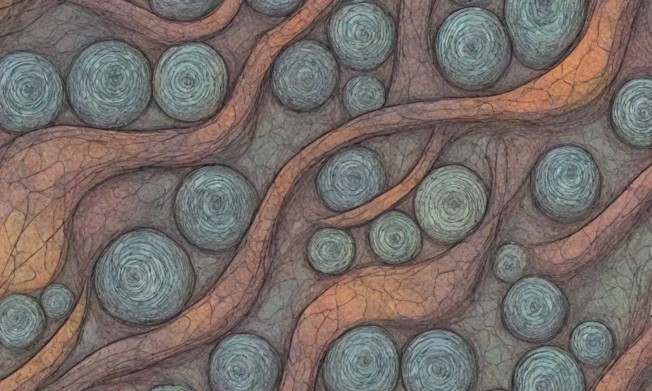 Un diseño complejo combina líneas, sombras y colores para resaltar la funcionalidad y la experiencia del usuario