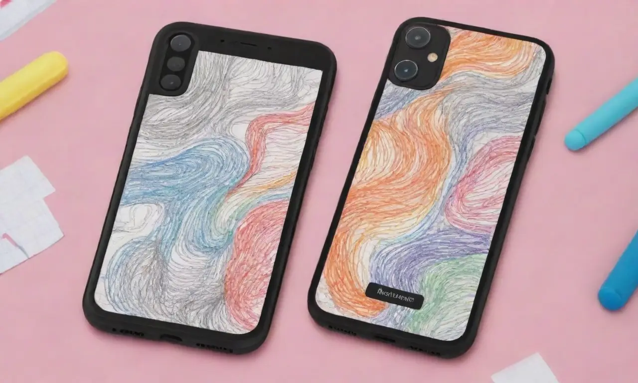 Un diseño de smartphone combina líneas audaces, sombras suaves y colores vibrantes para evocar velocidad y experiencia digital