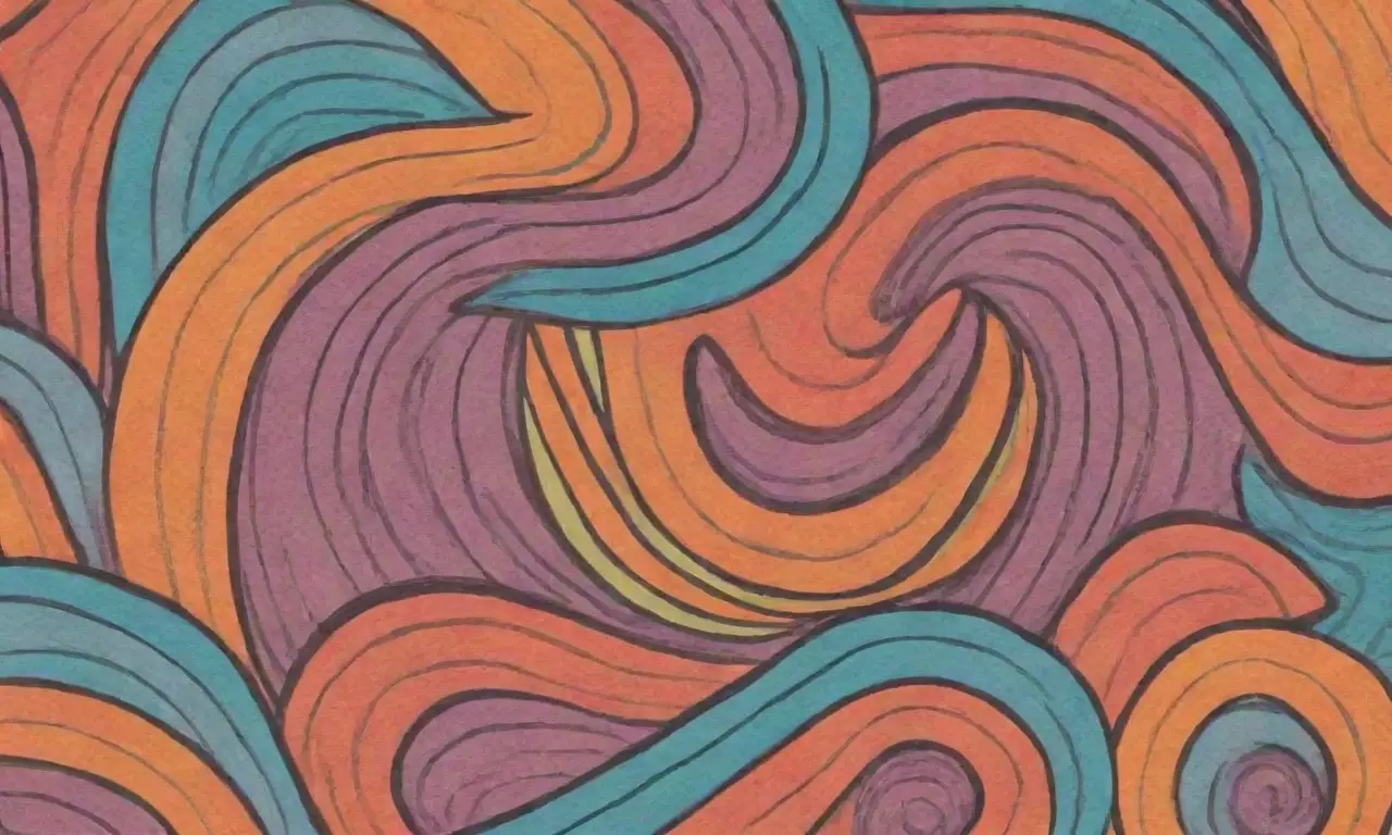 Diseño visual atractivo con líneas, colores y texturas que guían la atención y evocan creatividad