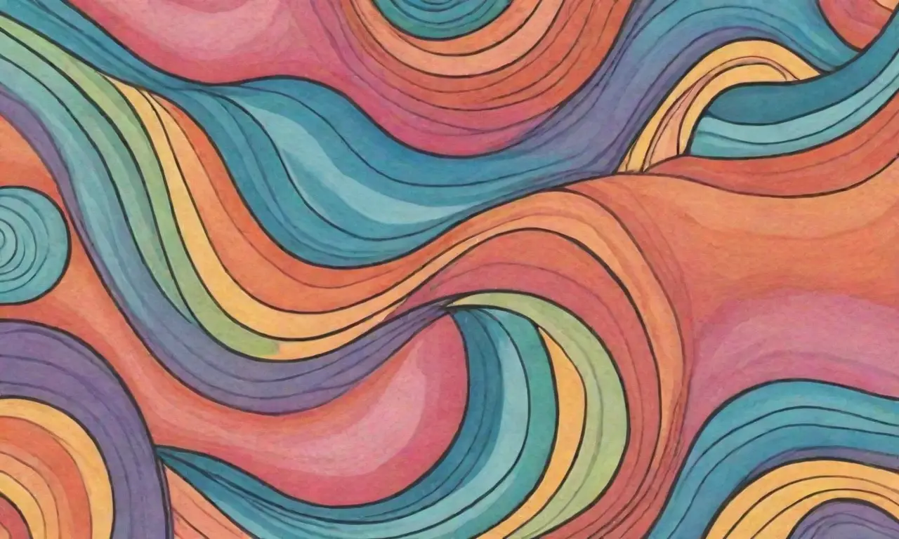 Colores vibrantes y detalles intrincados en una composición dinámica y armoniosa