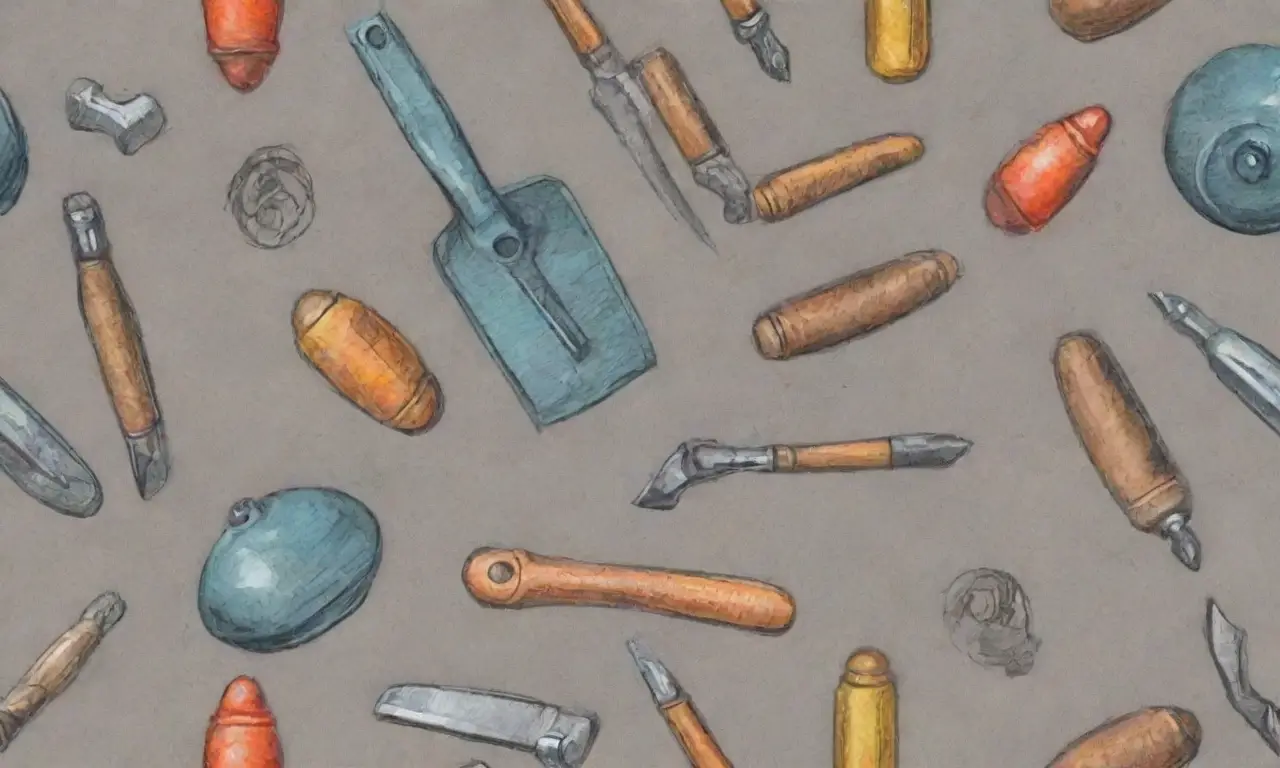 El diseño de las herramientas combina líneas intrincadas, colores vibrantes y texturas suaves para crear profundidad y modernidad