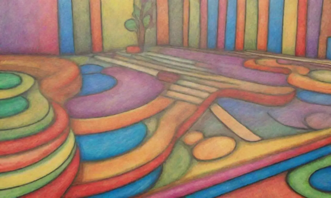 Colores vibrantes y detalles intrincados crean una composición visualmente atractiva y dinámica