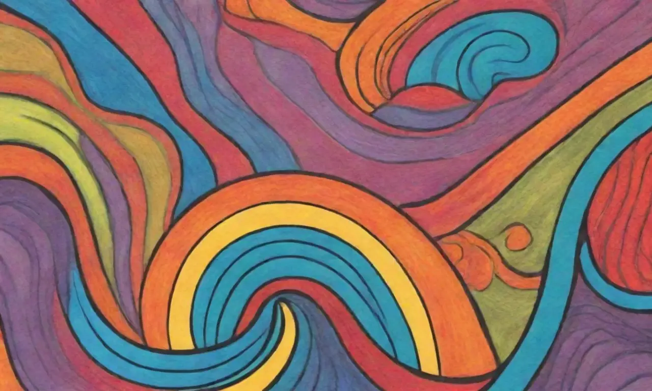 Colores vibrantes y contrastantes con detalles intrincados y una composición dinámica