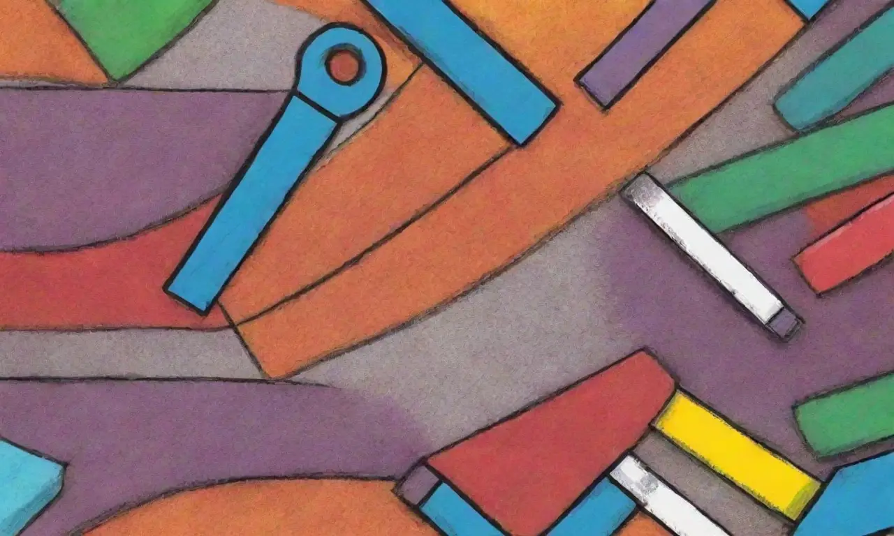 Líneas, sombras, texturas y colores crean una composición visual dinámica y atractiva
