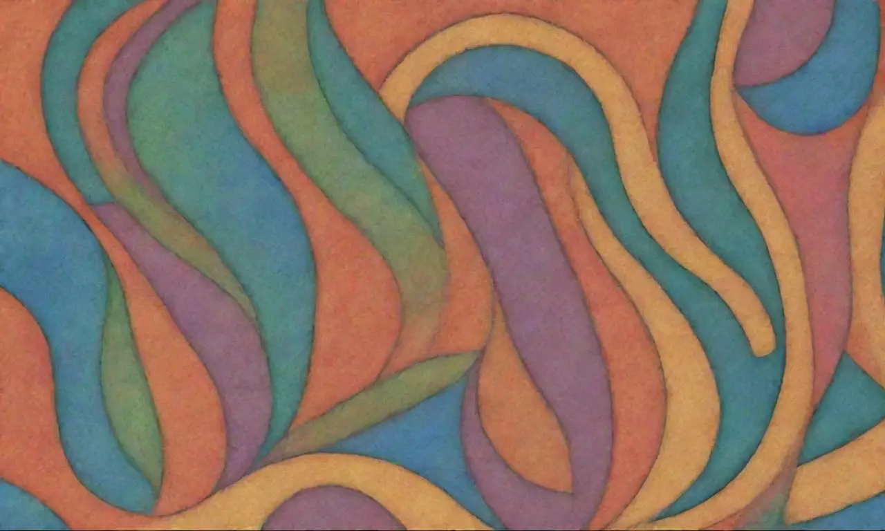 El arte combina líneas, colores y texturas para crear profundidad y movimiento