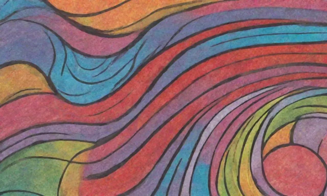 El diseño combina líneas, sombras, texturas y colores para crear profundidad y atraer la atención