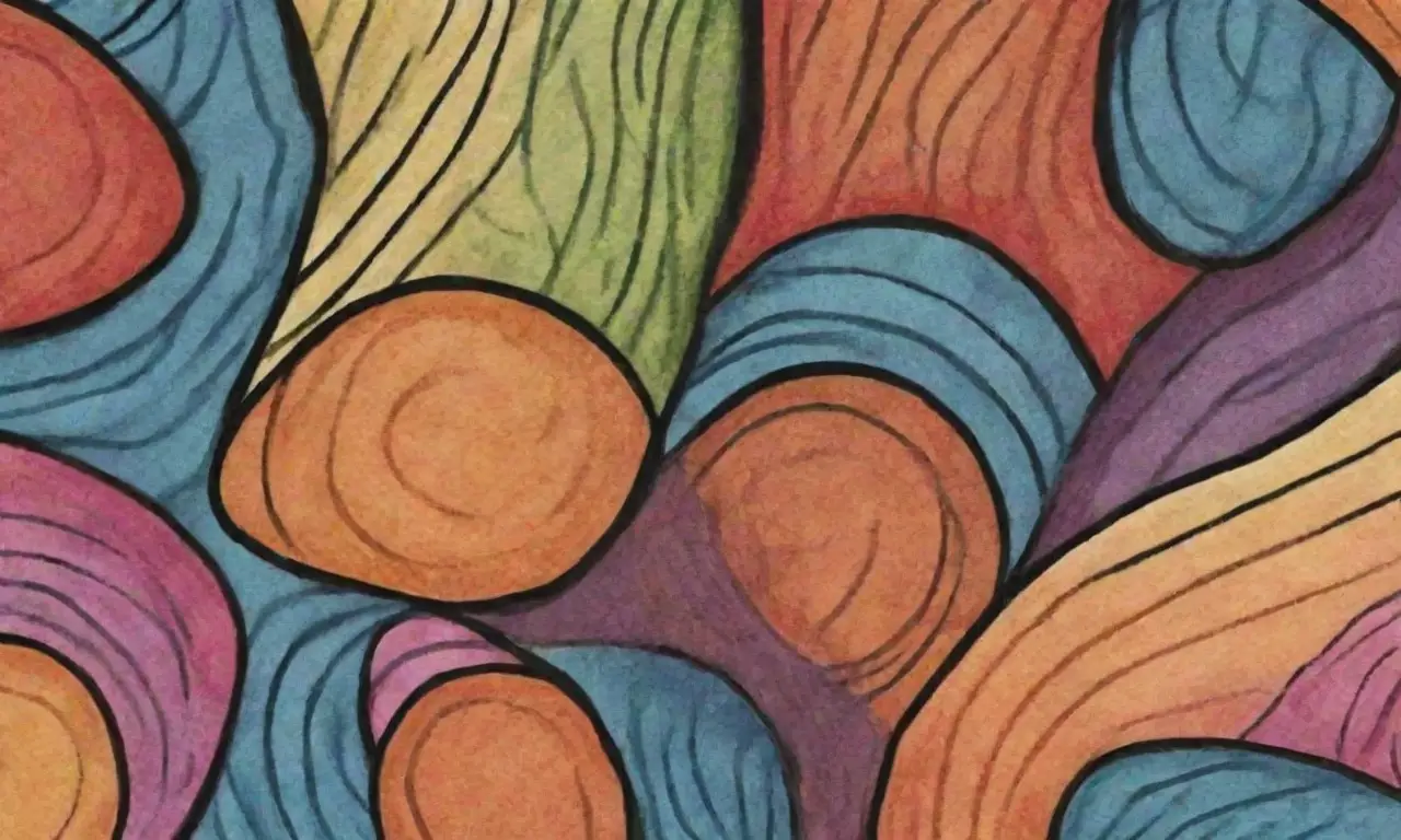 Una composición dinámica y compleja se logra mediante líneas, sombras, texturas y colores contrastantes