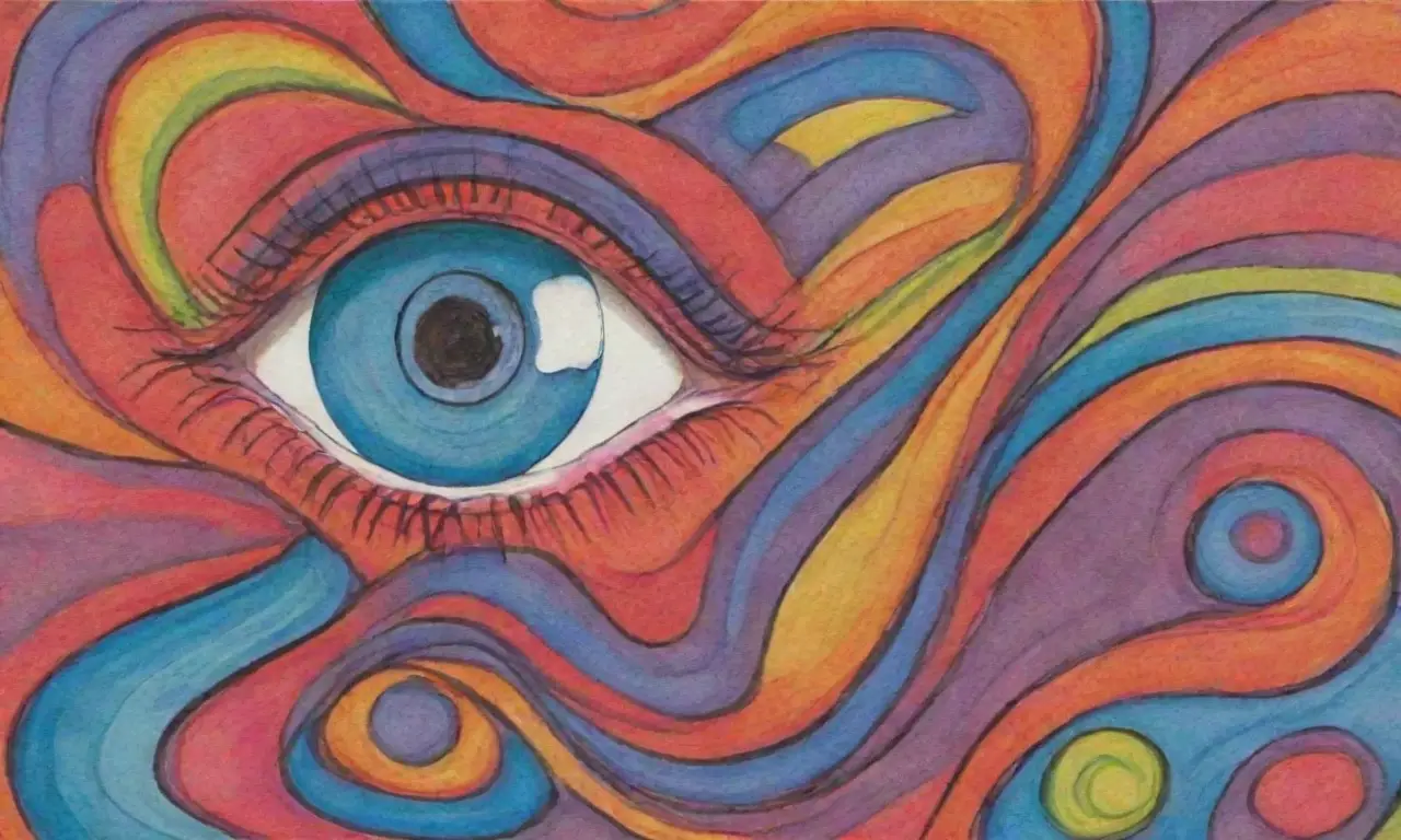Un diseño visual combina líneas, colores y texturas para representar ideas y creatividad de manera dinámica