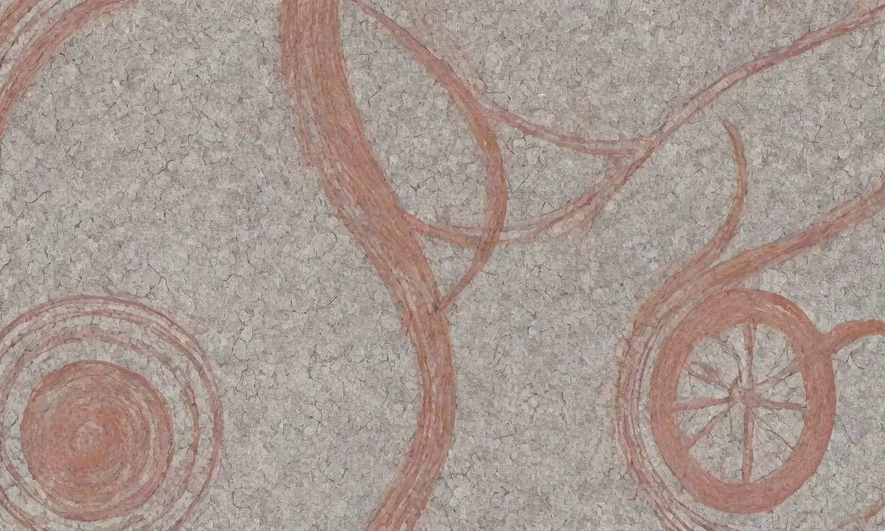 El arte se caracteriza por líneas intrincadas, contrastes audaces, texturas delicadas y una composición equilibrada
