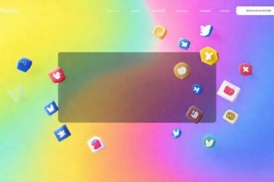 Iconos web modernos y vibrantes optimizados