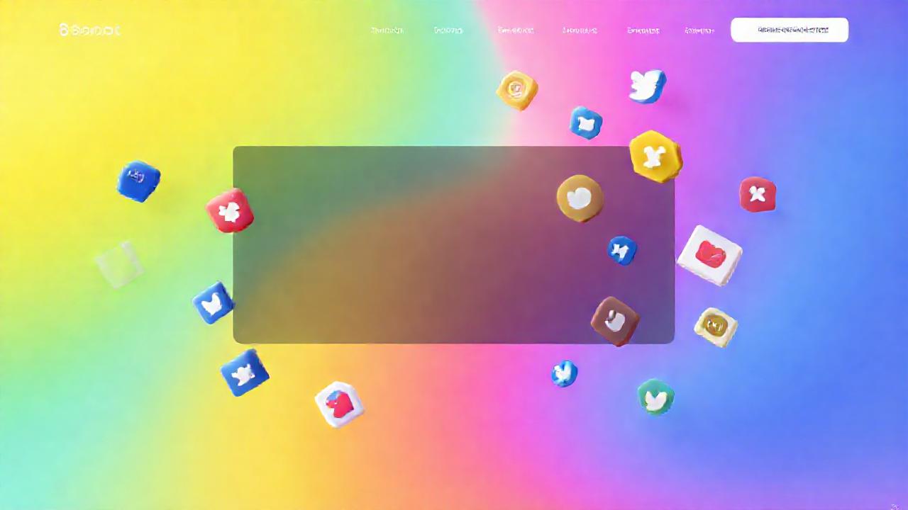 Iconos web modernos y vibrantes optimizados