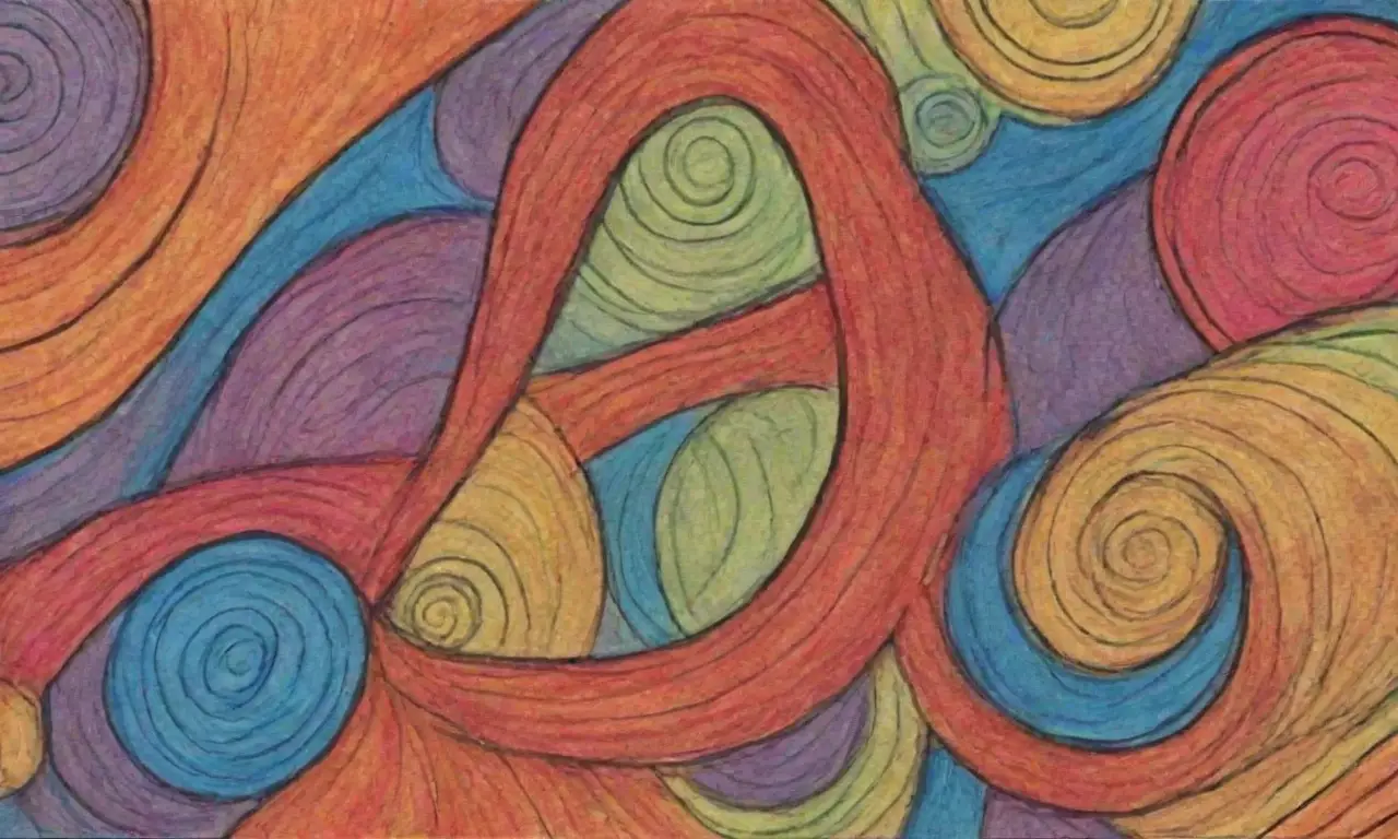 Un diseño visual combina líneas, texturas y colores para representar datos y estrategias de manera dinámica y armónica