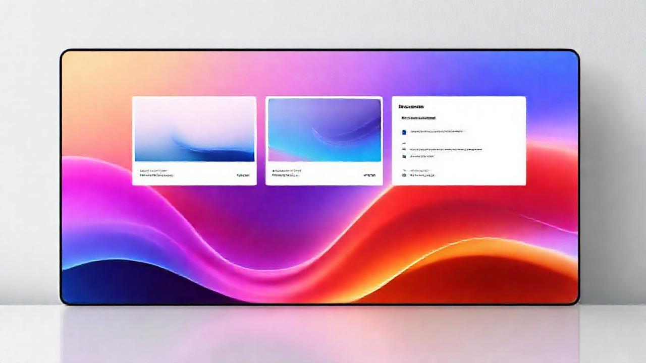 Un panel minimalista y elegante brilla