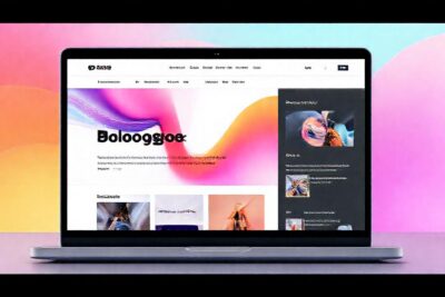 Interfaz moderna y estilizada para blogs