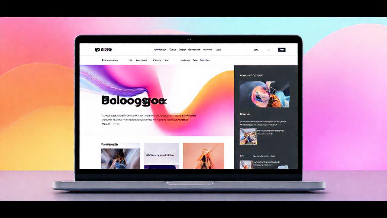 Interfaz moderna y estilizada para blogs