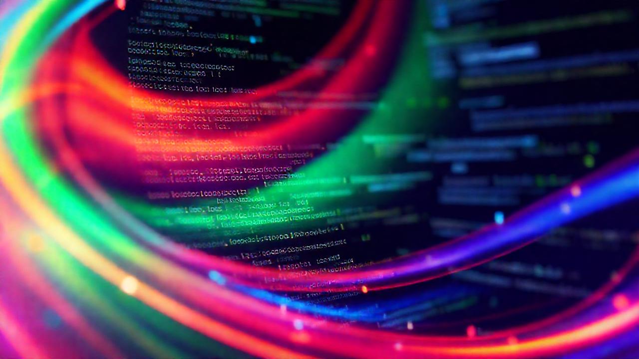 Arte digital web futurista y vibrante