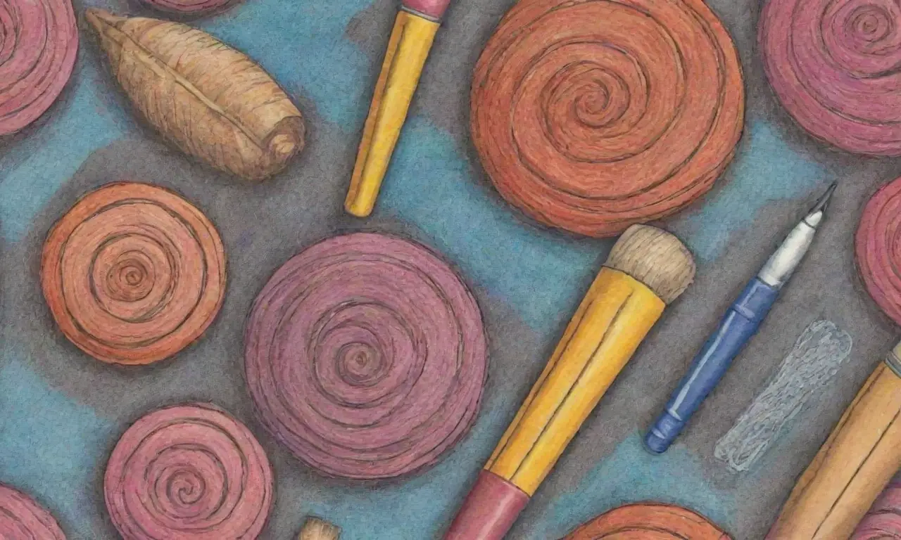 El diseño combina líneas intrincadas, colores vibrantes y texturas para crear una composición equilibrada y dinámica