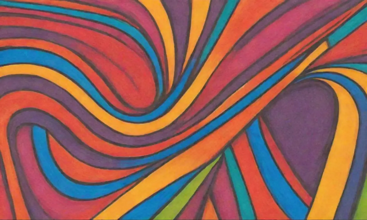 Colores vibrantes y texturas delicadas crean una composición dinámica y armónica